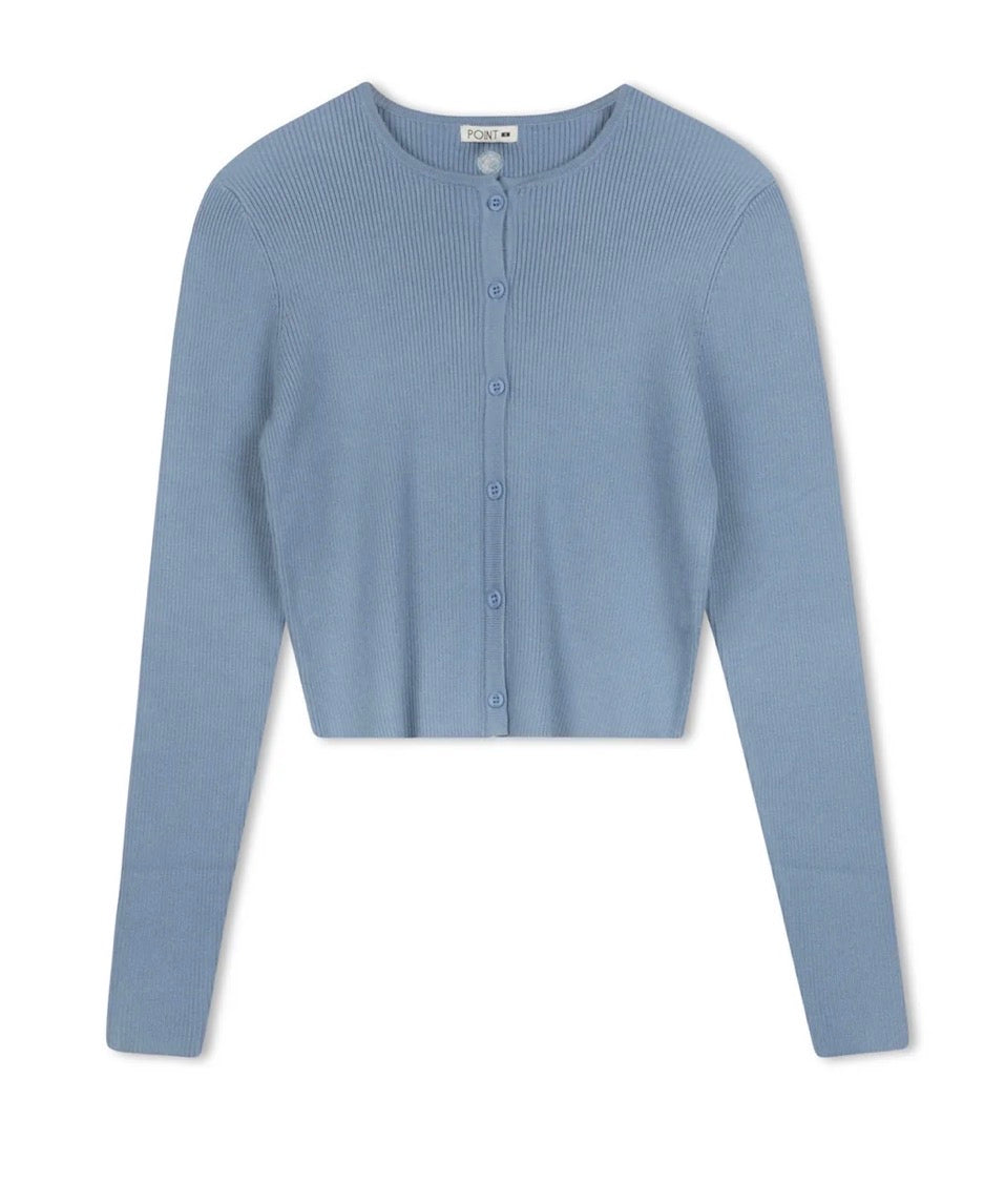 Point knit cardigan-5 colors