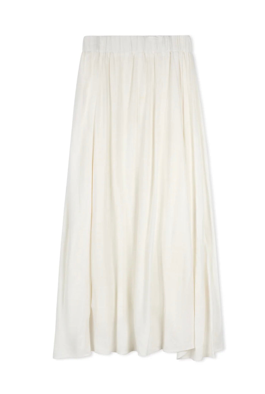 Point linen panel skirt