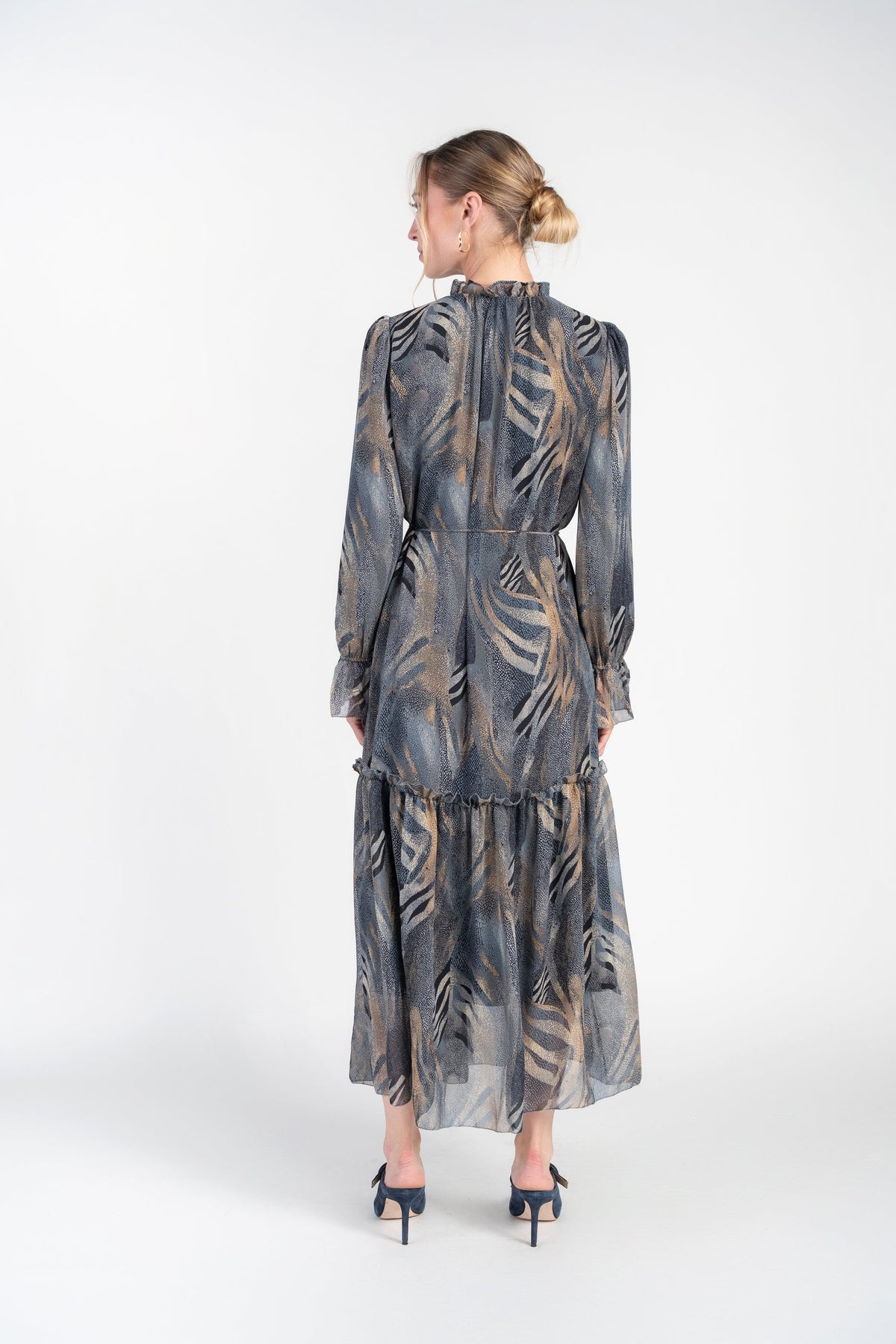 Adina Las Vegas Evie Midi Dress in Abstract Safari