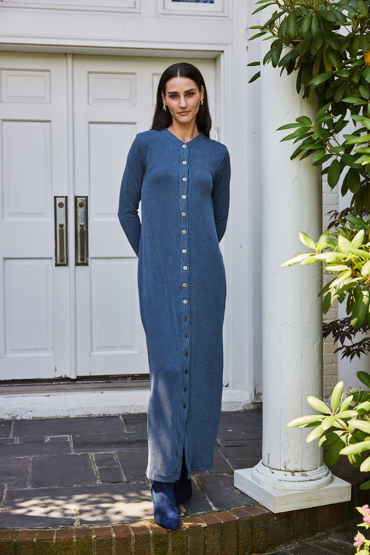 Japparel Alexa Straight Button Down Dress