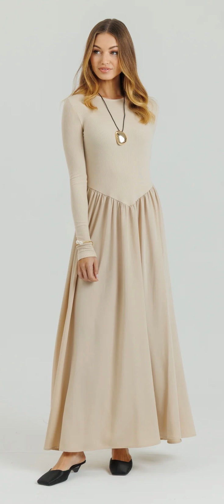 Loup V maxi dress-2 colors