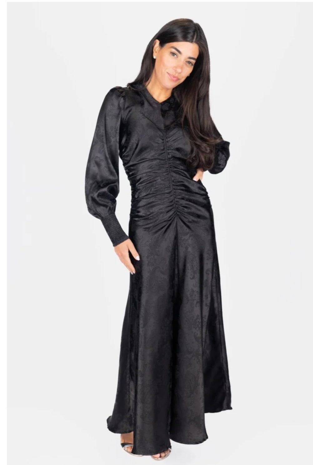 Yakira Bella AUDREY DRESS LONG SLEEVE (BLACK)