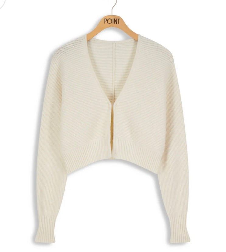 POINT CROPPED BOLERO- 2 Colors