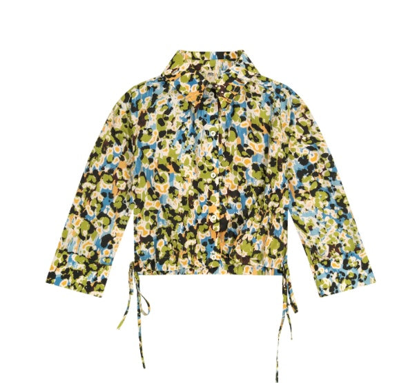 AVA LEA COUTURE Printed Crop Top