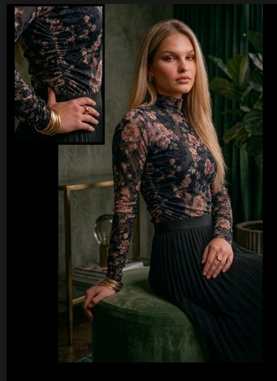 Jeannie printed Turtleneck shirt MA301