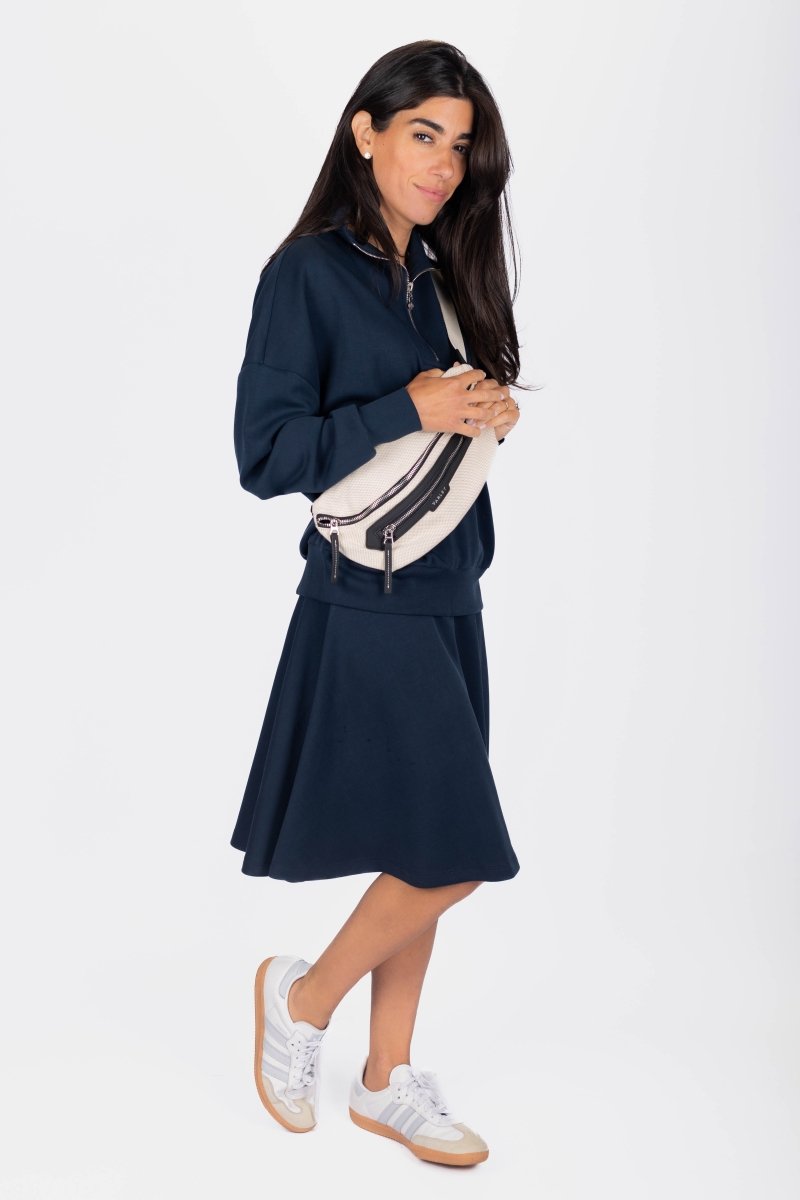 Yakira Bella Mina Swing Skirt 23" Navy