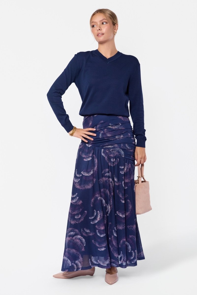 Yakira Bella Miri Skirt Purple Pattern