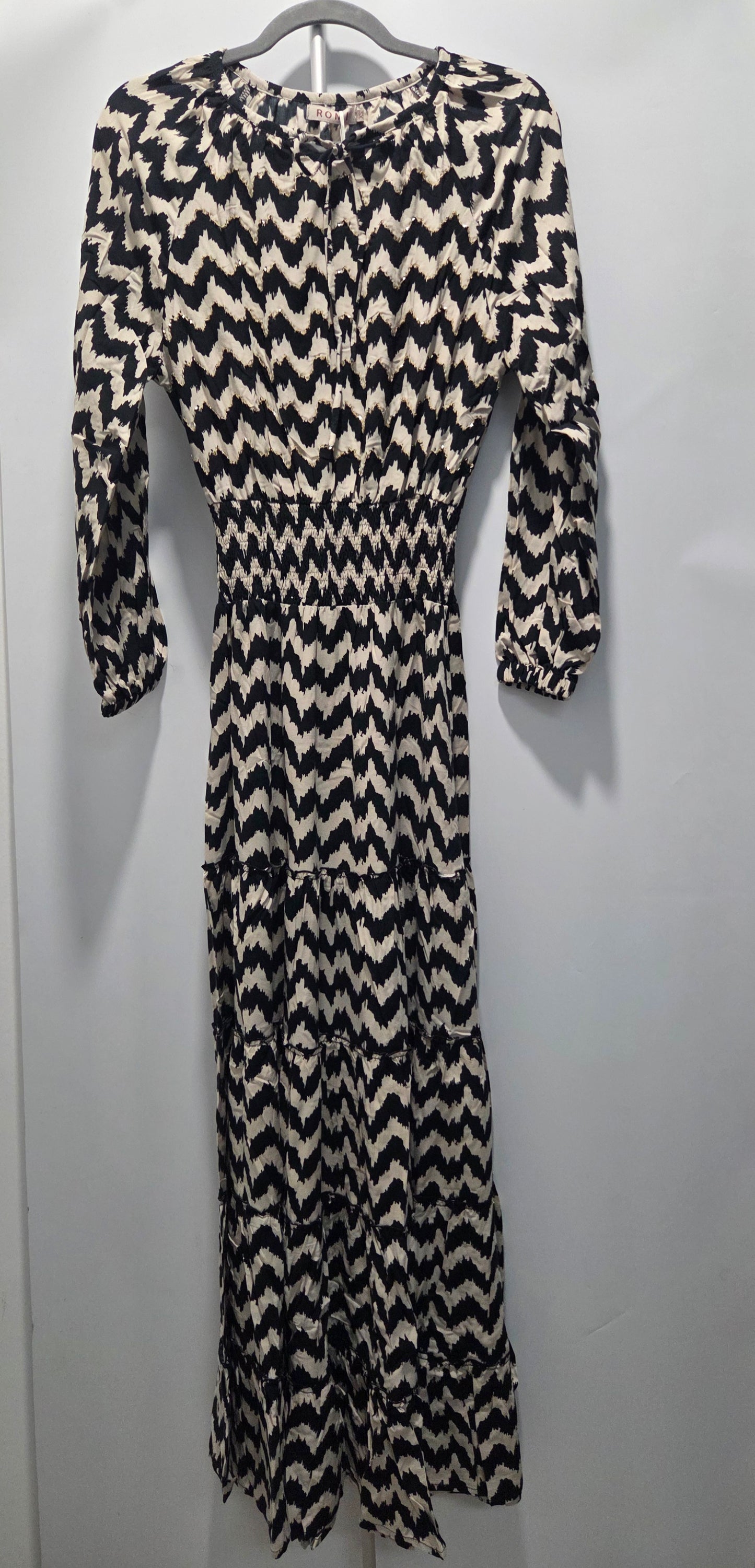 Romi Zig Zag Montana Long Dress