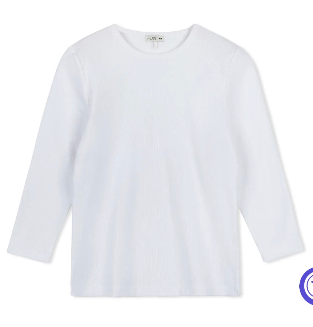 Point 3/4 sleeve crew tee