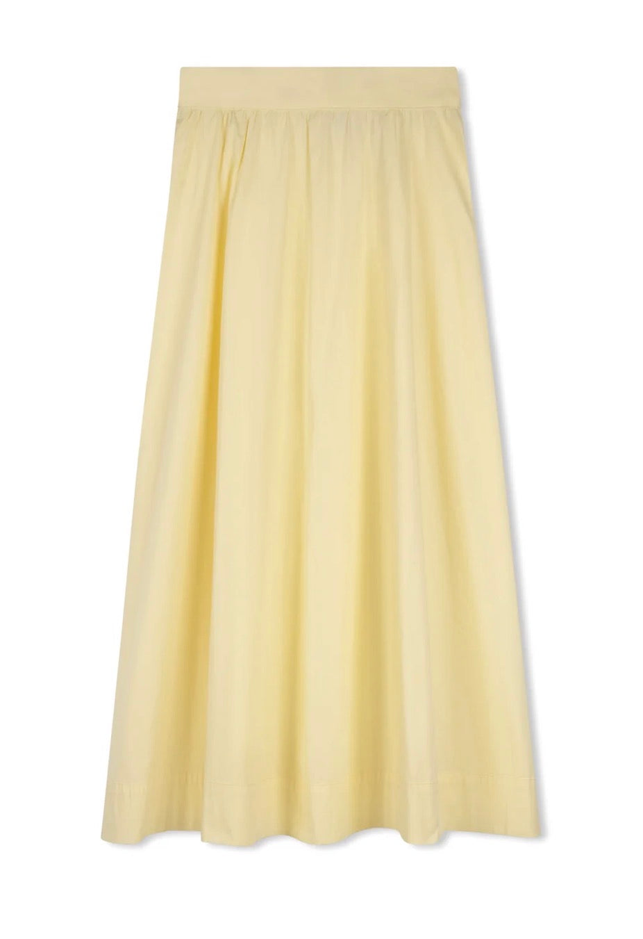 Point poplin maxi skirt- 5 colored