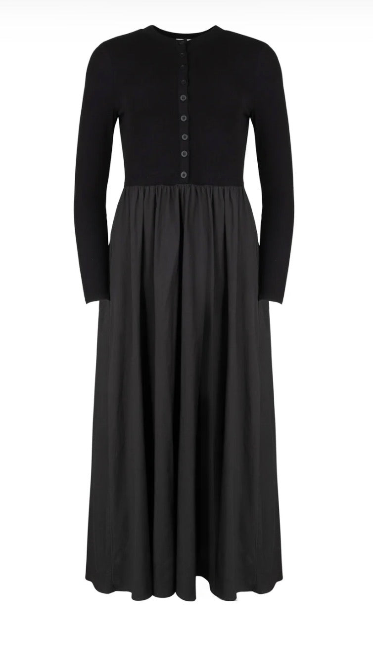 Point mixed poplin dress S262290