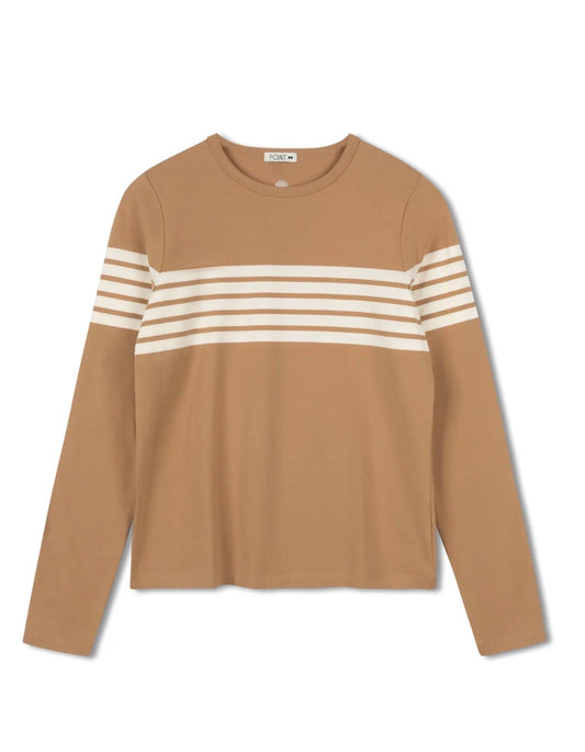 Point Aviator stripe tee