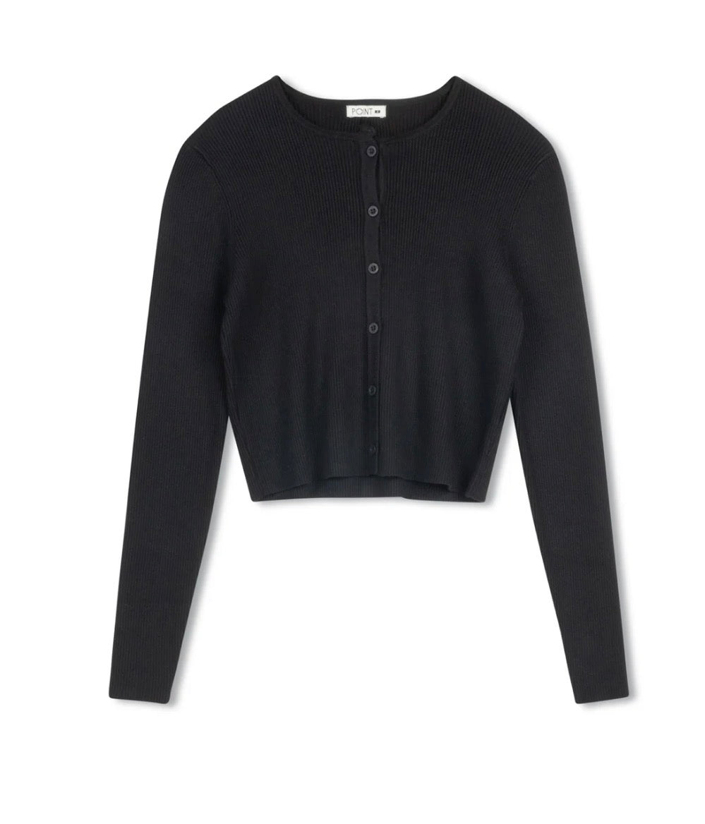 Point knit cardigan-5 colors