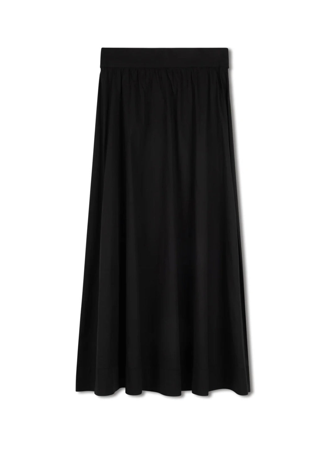 Point poplin maxi skirt- 5 colored