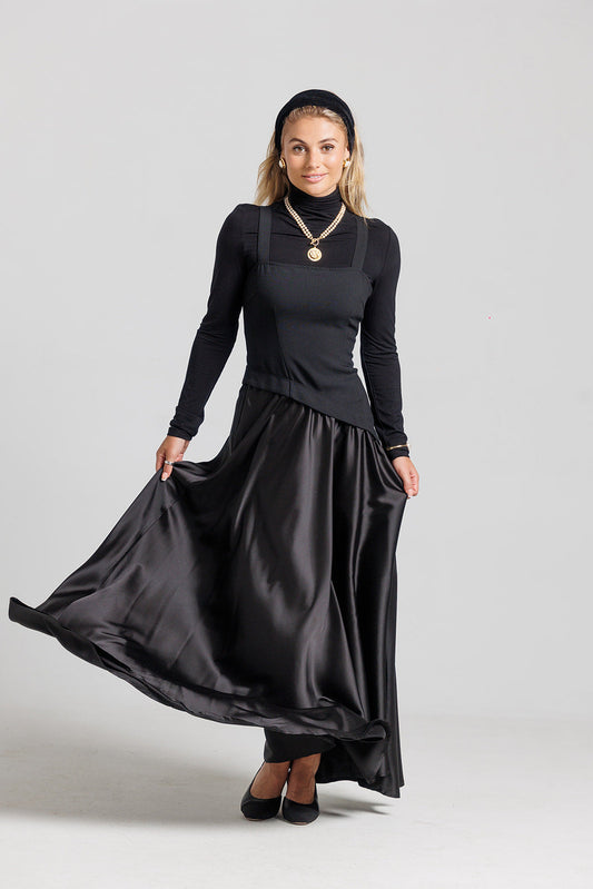 Loup Corset Jumper in Black
