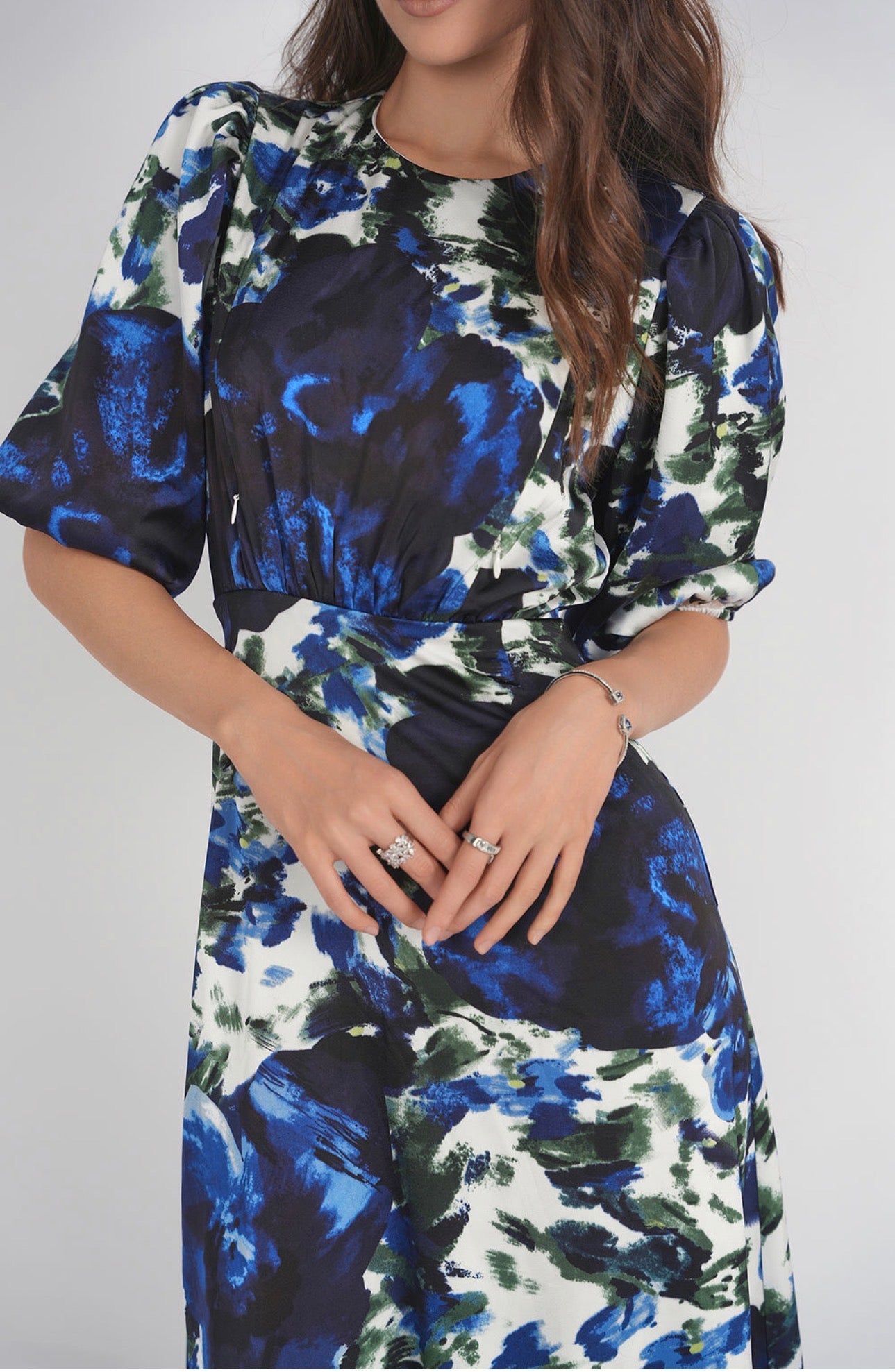 Adina LV Becca Dress- Large Scale Florals