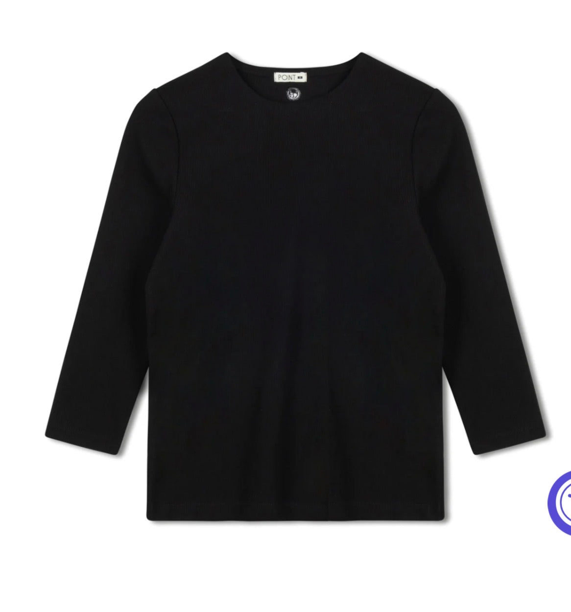 Point 3/4 sleeve crew tee