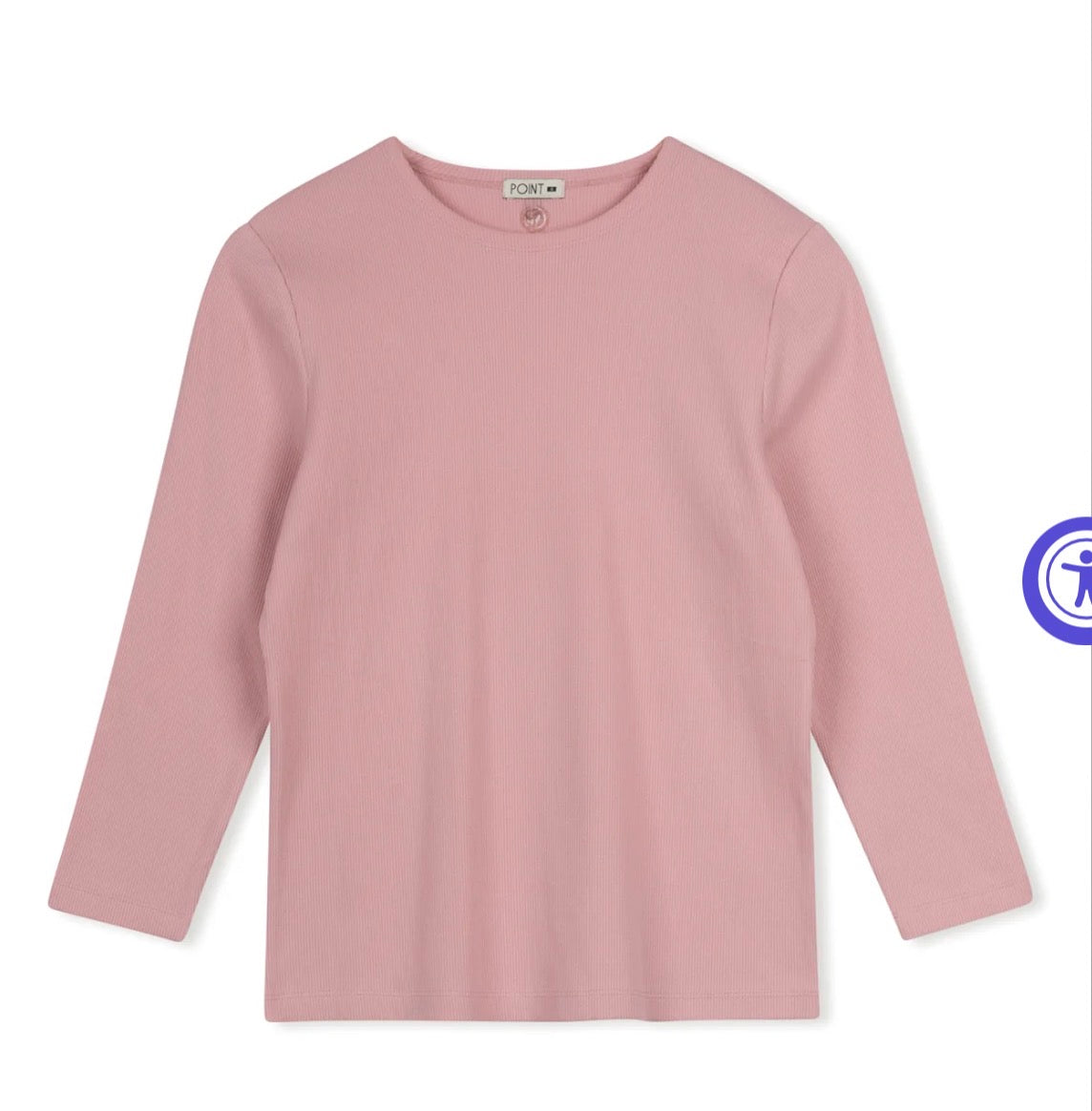 Point 3/4 sleeve crew tee