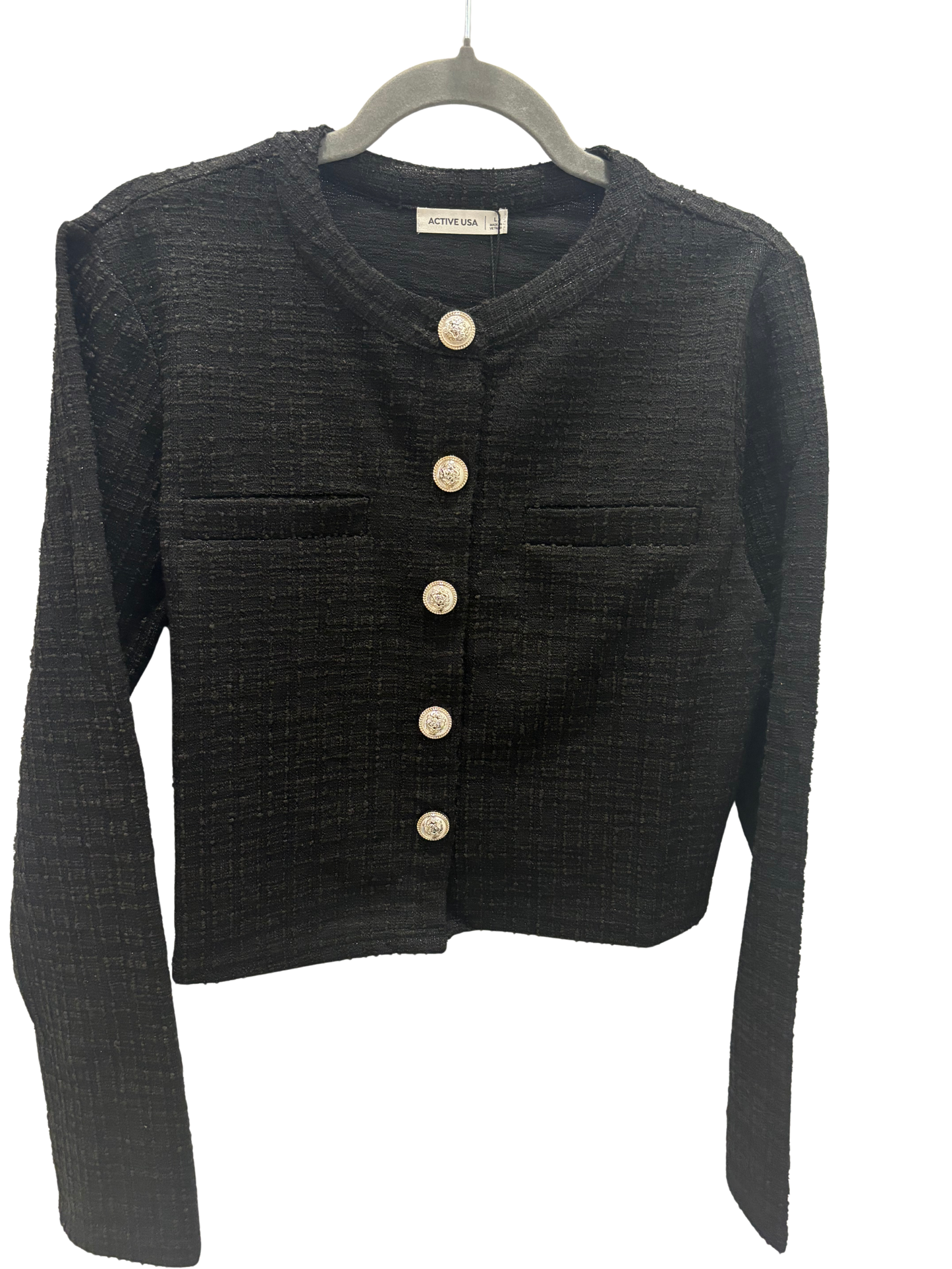 Active USA Black jacket cardigan