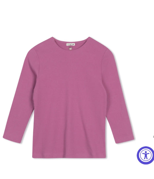 Point 3/4 sleeve crew tee