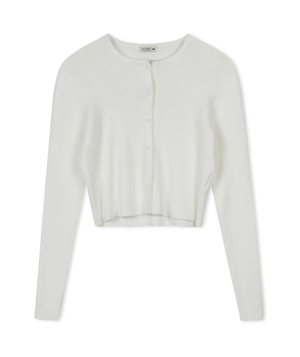 Point knit cardigan-5 colors