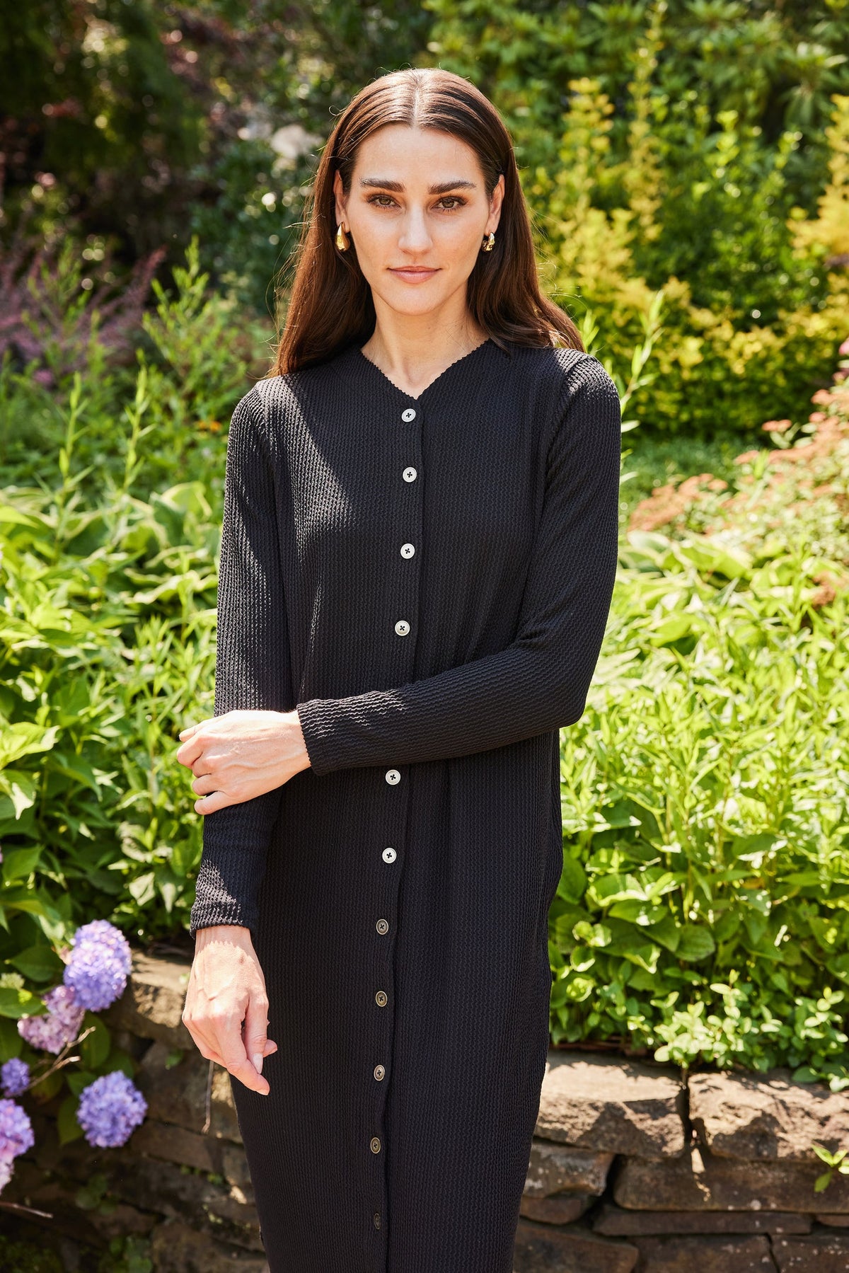 Japparel Alexa Straight Button Down Dress