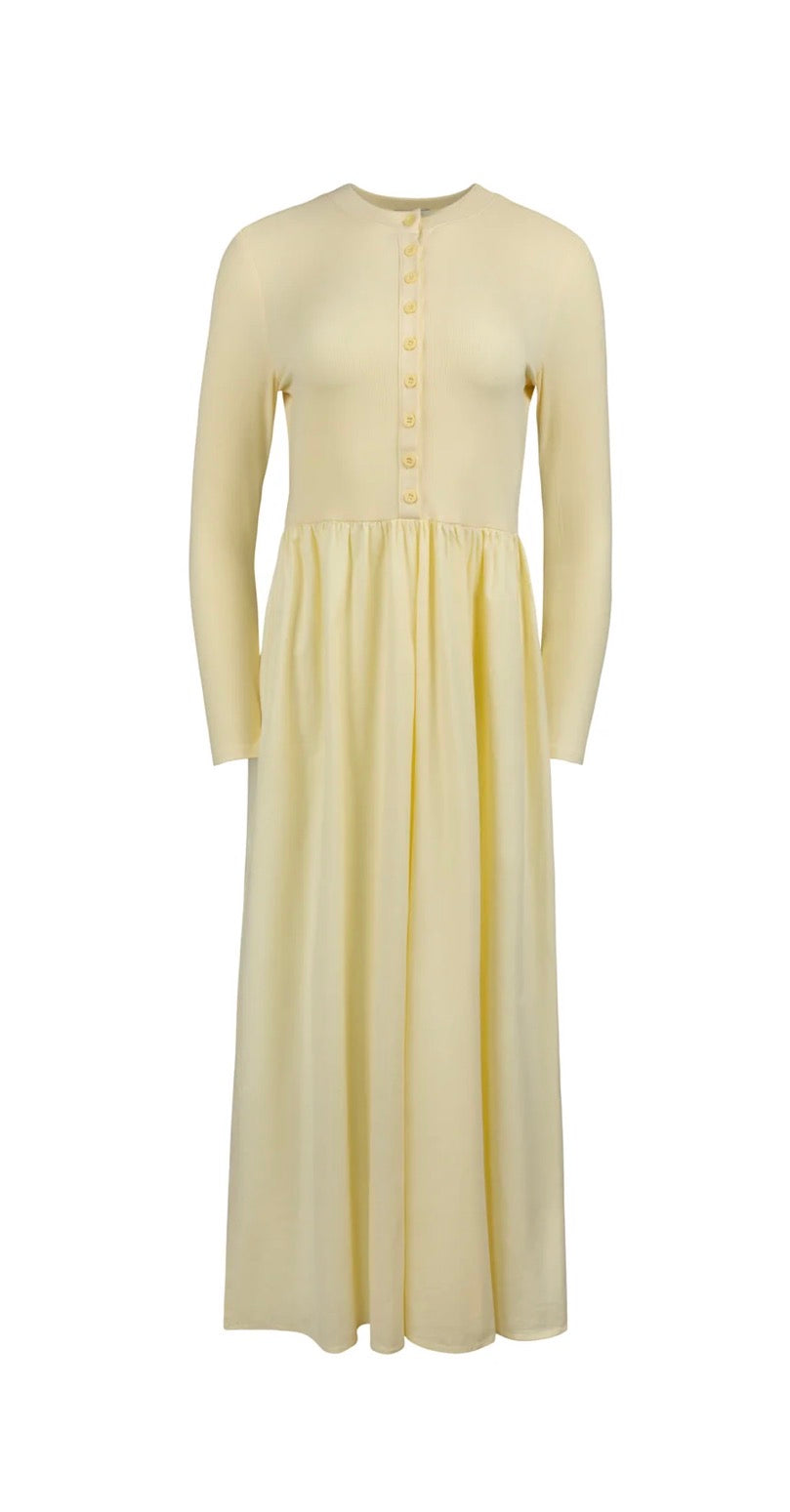 Point mixed poplin dress S262290