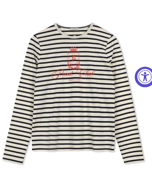 Point Stripe graphic tee - 2 colors