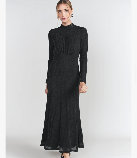 Adina LV Olivia Midi - Black Shimmer