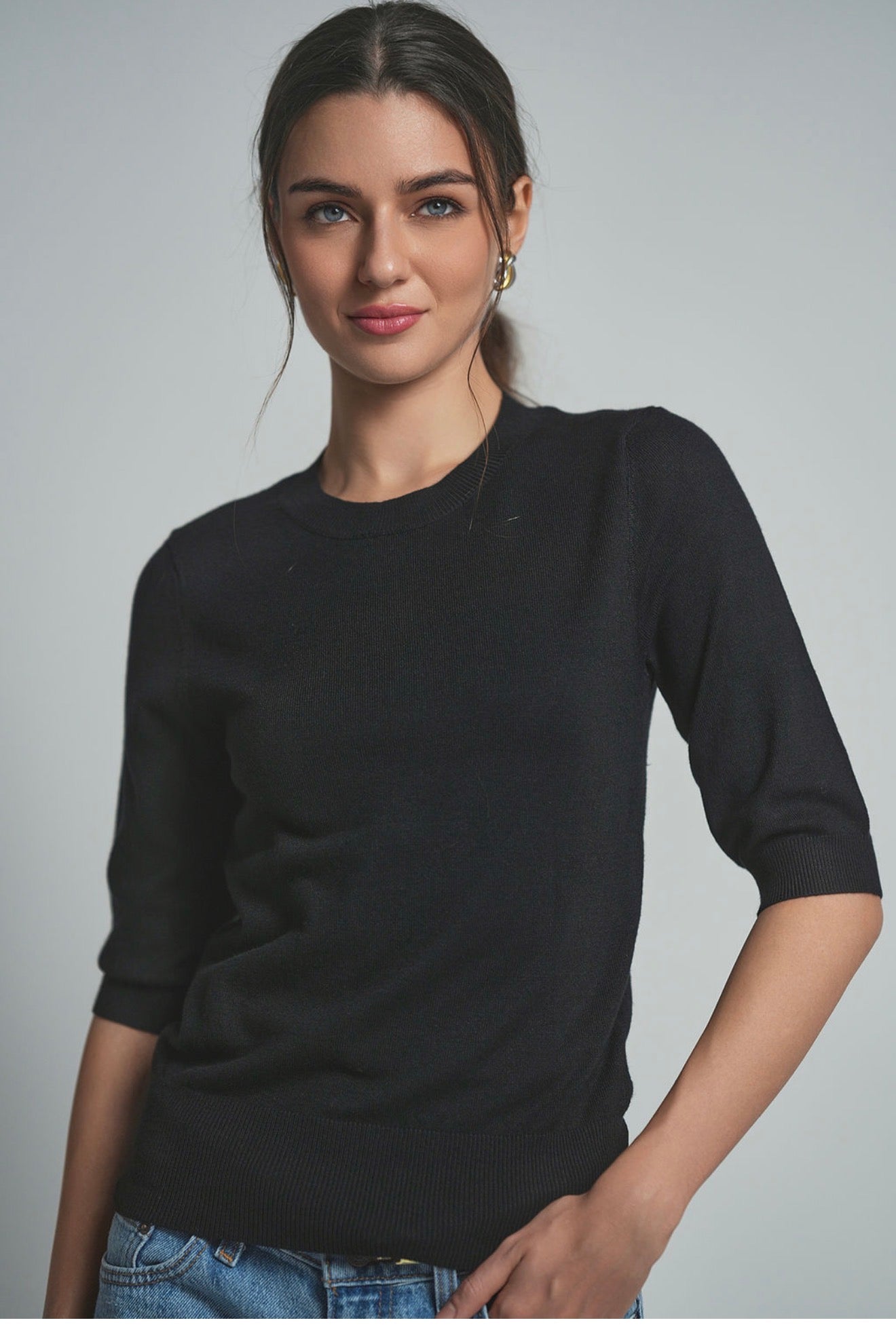 Adina LV 3/4 sleeve sweater 2 colors