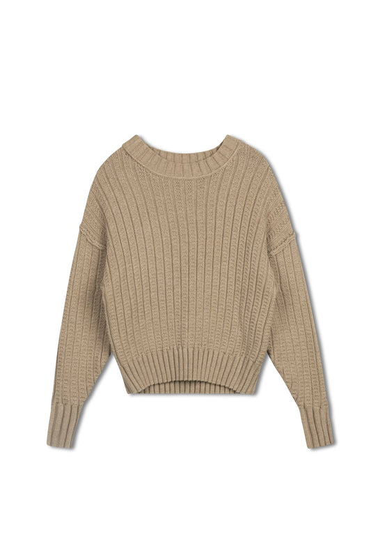 Point Chunky Crew Sweater F262109