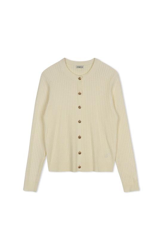 Point Twisted Cable Cardi F262158