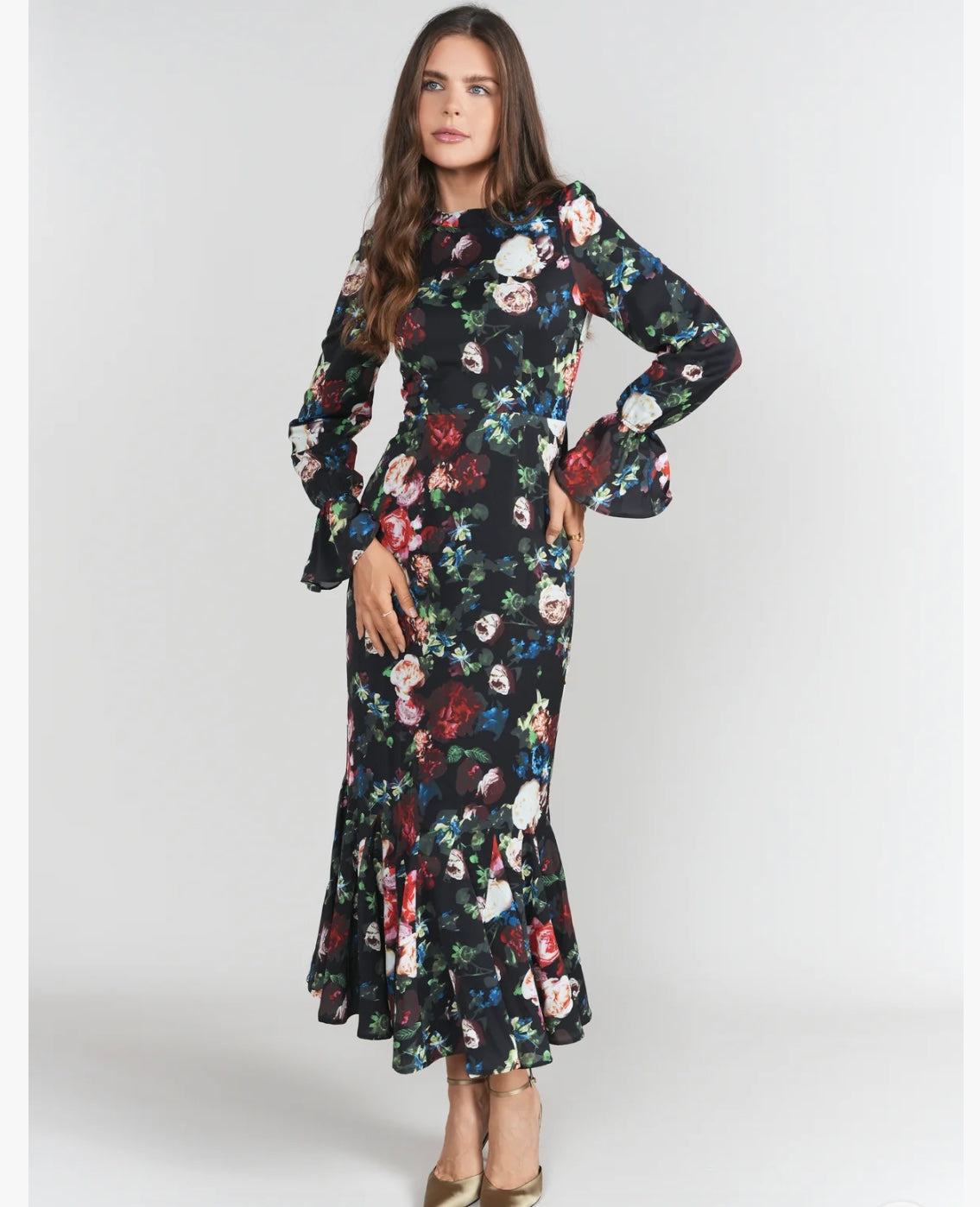 Adina LV Aliza Dress - Exotic Winter Floral