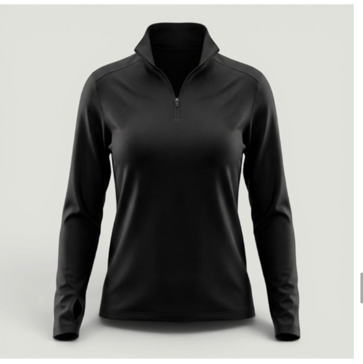 Undercover Black active half zip top