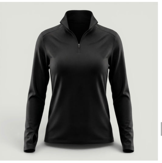 Undercover Black active half zip top