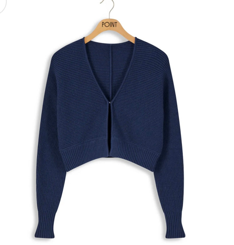 POINT CROPPED BOLERO- 2 Colors