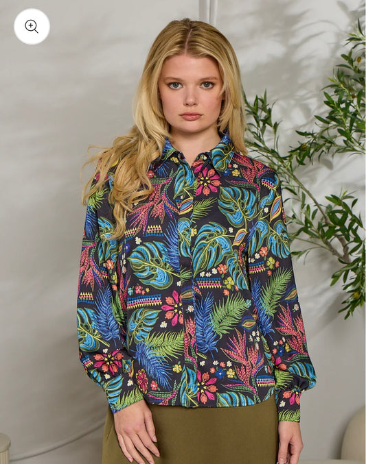 Point Satin Blouse