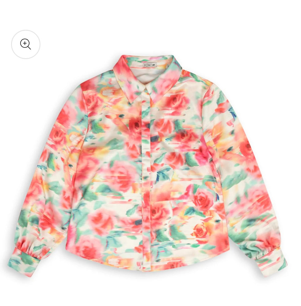 Point Satin Blouse