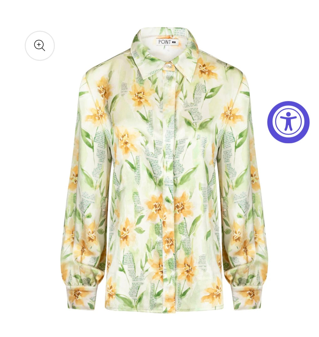 Point Satin Blouse
