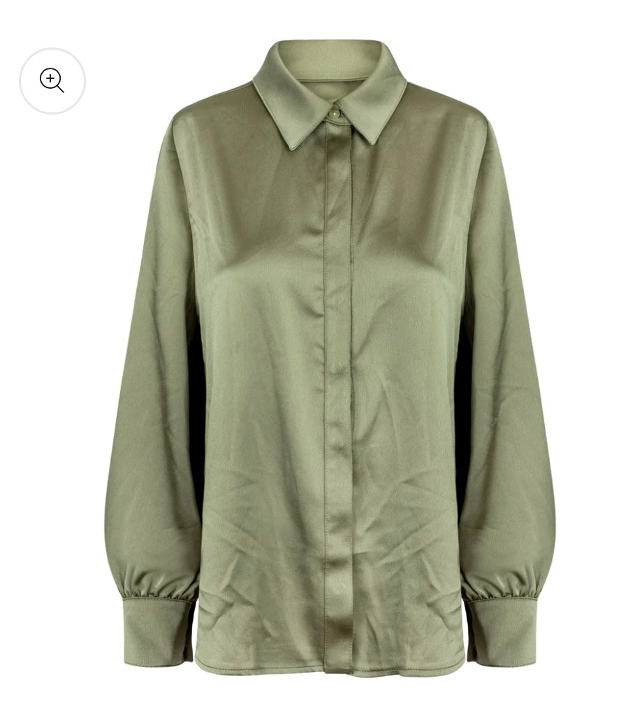 Point Satin Blouse