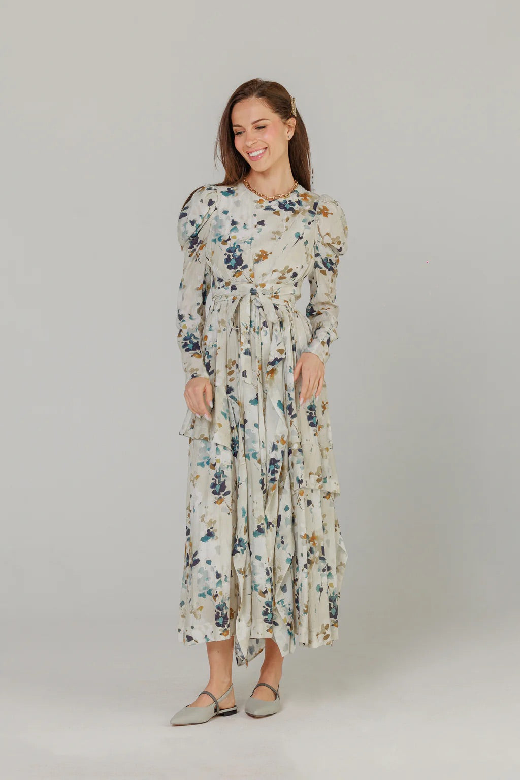 LOUP FLORAL WRAP DRESS
