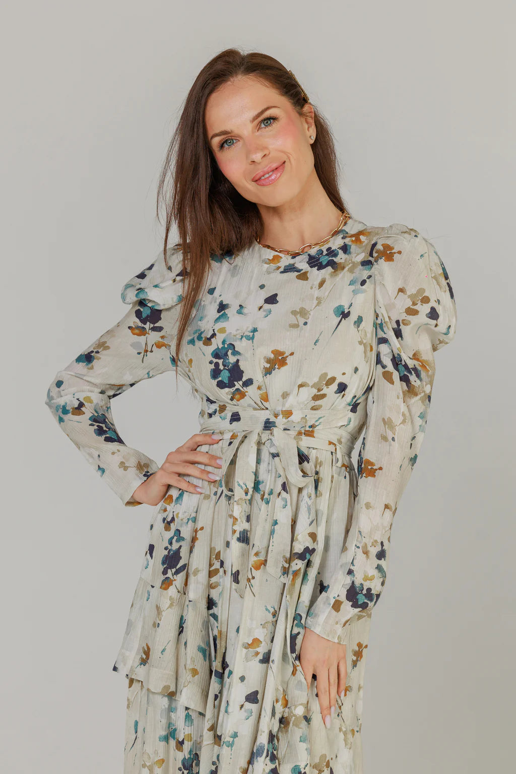 LOUP FLORAL WRAP DRESS