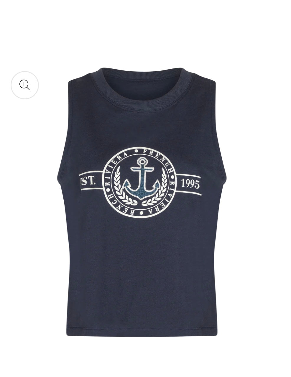 POINT GRAPHIC TANK DUSK NAVY ANCHOR