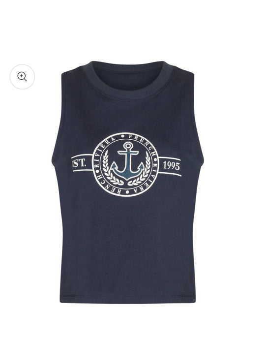 POINT GRAPHIC TANK DUSK NAVY ANCHOR