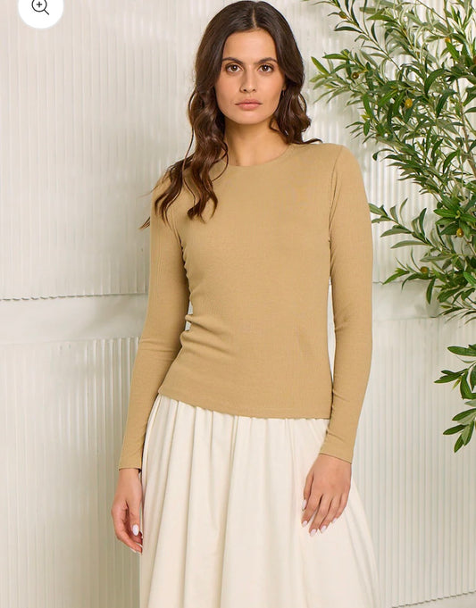 POINT LONG SLEEVE CREW TEE