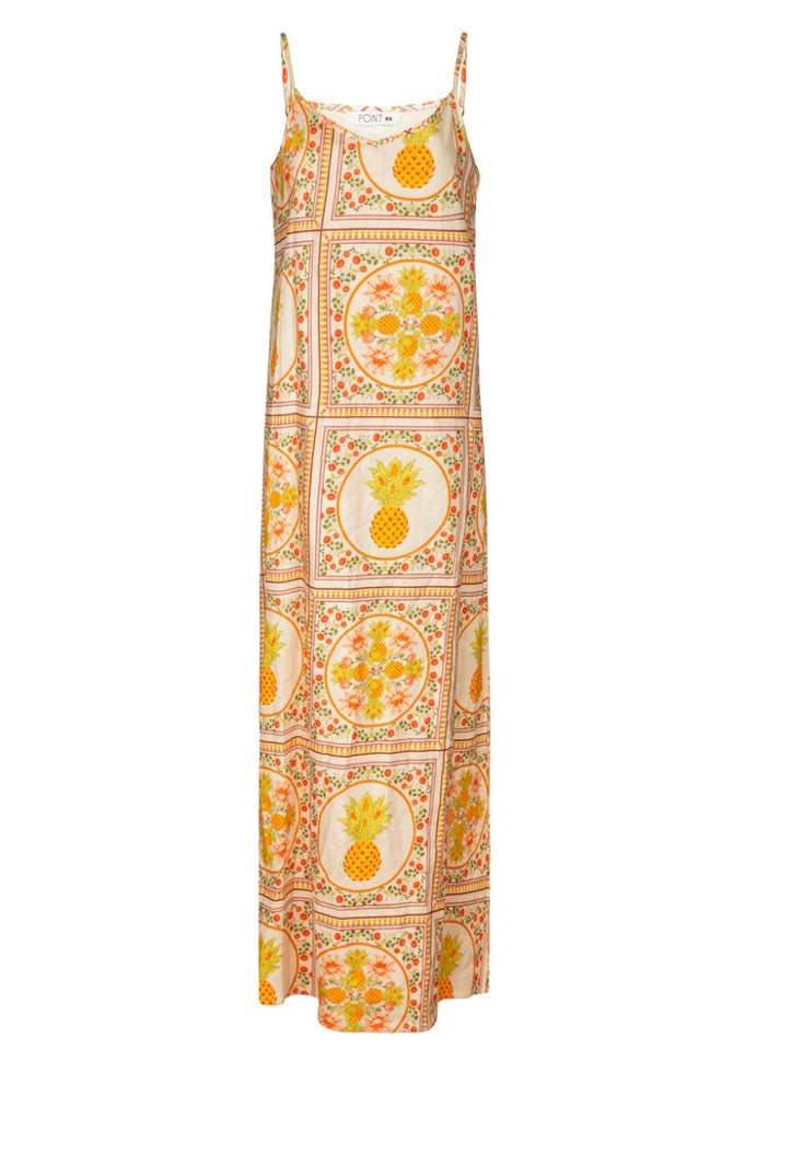 POINT LINEN A-LINE SLIP DRESS- 2 COLORS