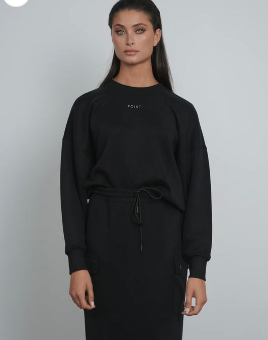 POINT CREW SWEATER- 2 Colors