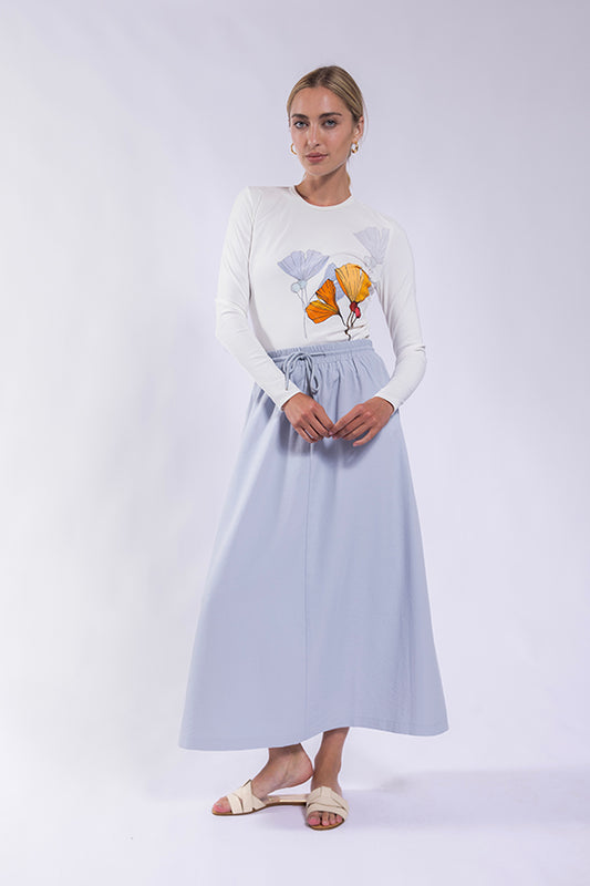 Lati Tude Pull Drawcord Skirt -3 colores LA406