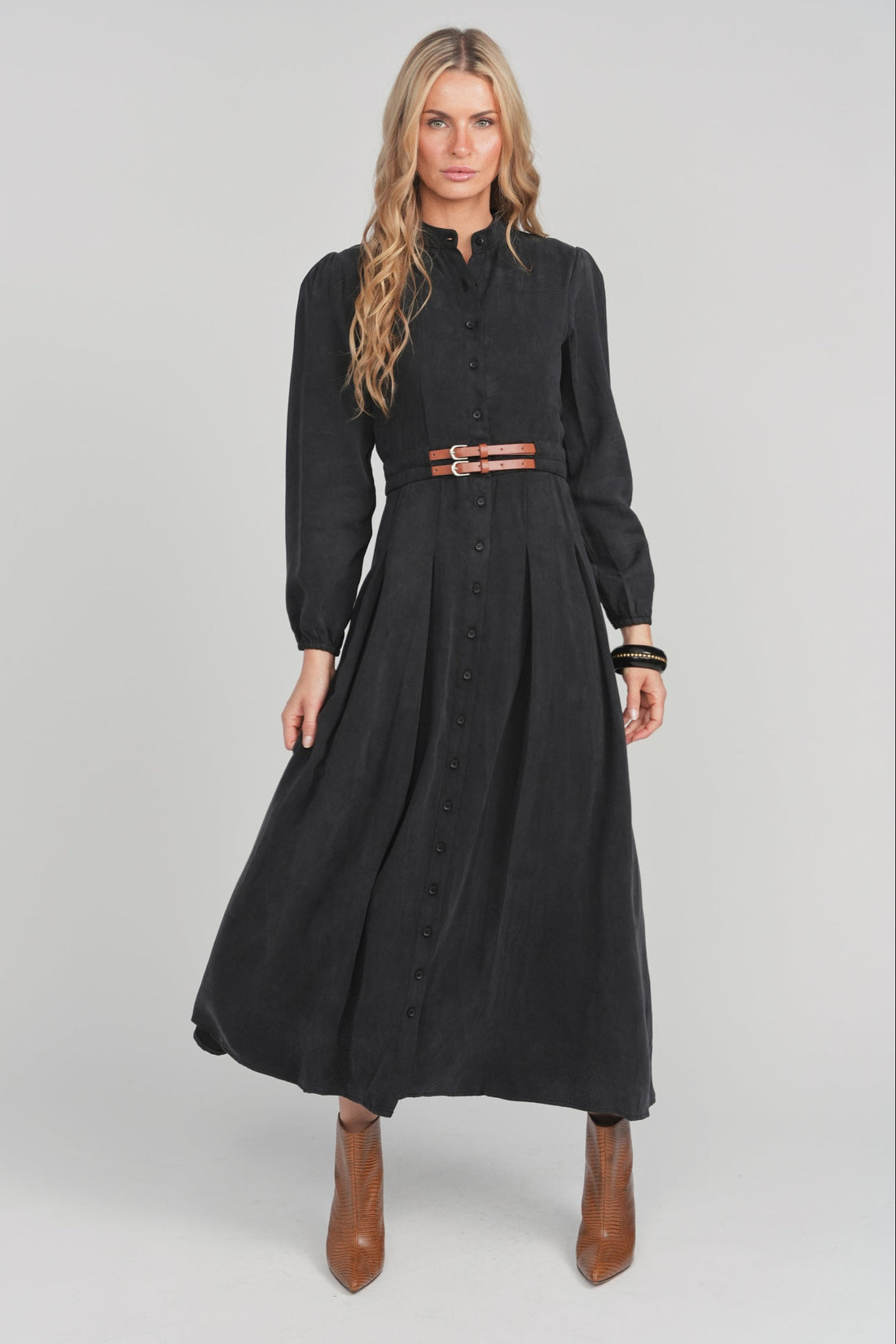 Lunella Porrima Dress Charcoal Noir
