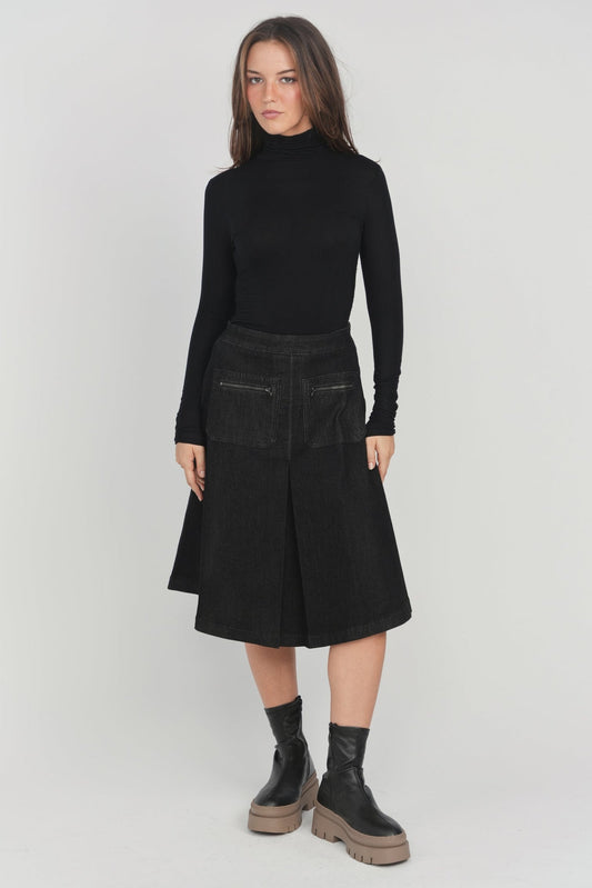 Lunella Aludra Skirt Black Denim